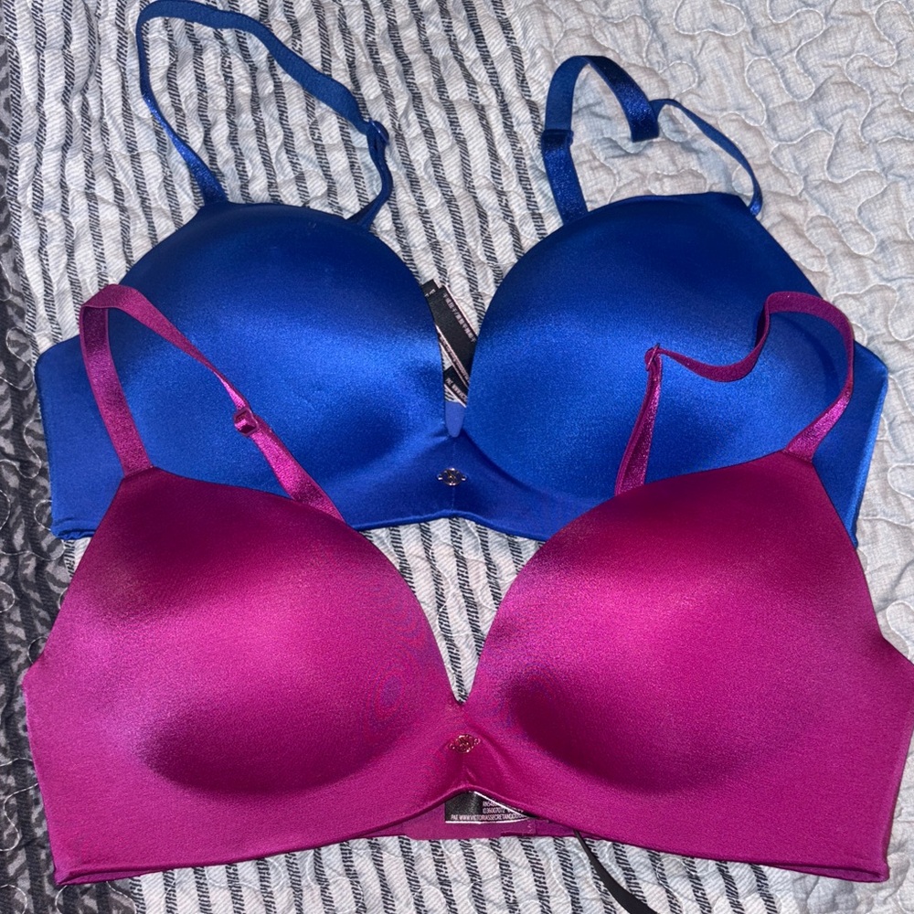 Victoria Secret Women's Intimates Set - Blue and Pink